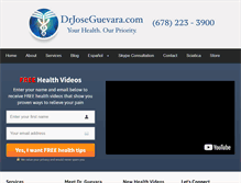 Tablet Screenshot of drjoseguevara.com